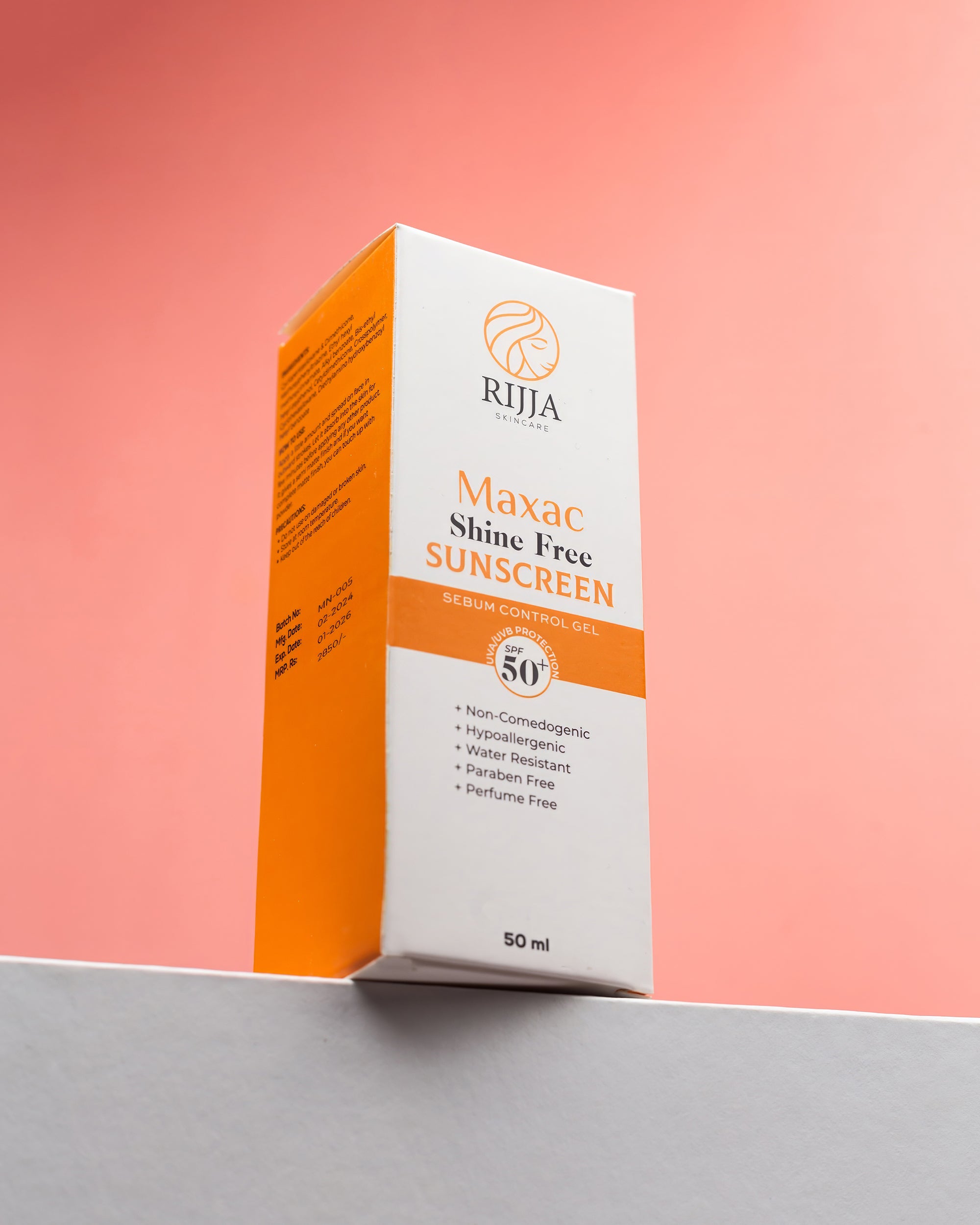 Maxac Shinefree Sunscreen SPF-50